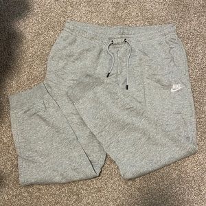 Grey Nike sweatpants